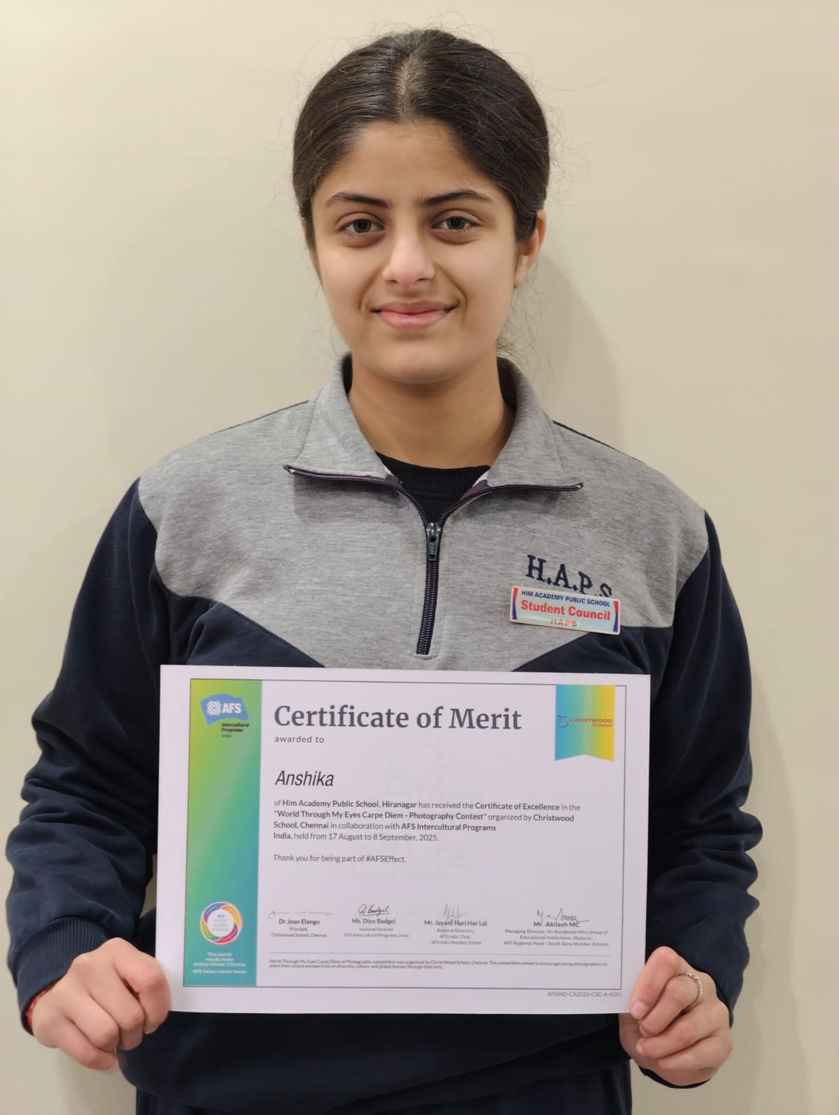 National Level Photography Winner